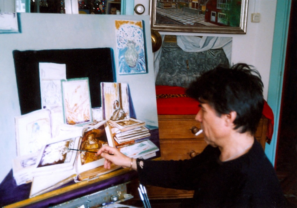 16. painting the books