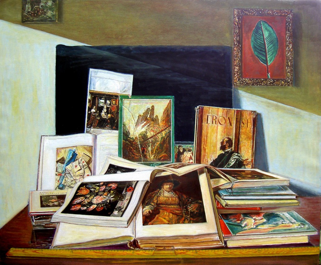 17. the books 110 x 140 cm