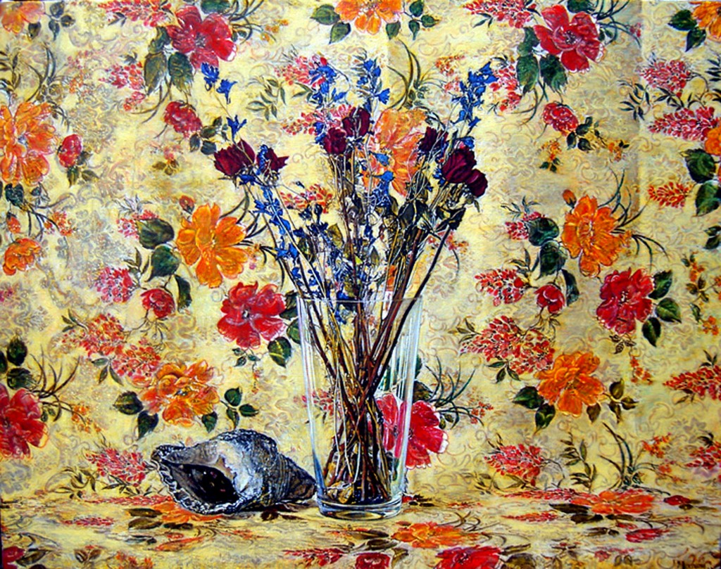 7. flowers on flowers-95x76 cm